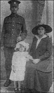 Mr. & Mrs. Maurice Keighley and their daughter, Dorothy, Circa 1916